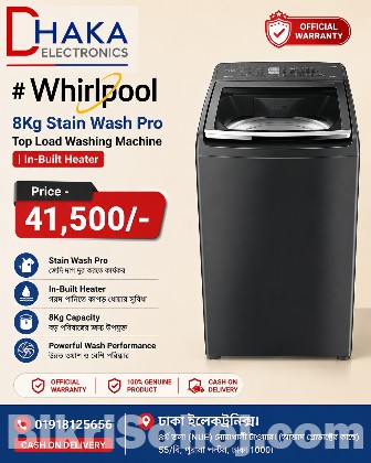 Whirlpool Stain Wash Pro Top Load Washing Machine 8 Kg